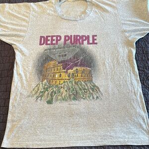 VTG , RARE 1985  “ Long Live Deep Purple “ Tour Shirt , Cool Fade , XL , $112